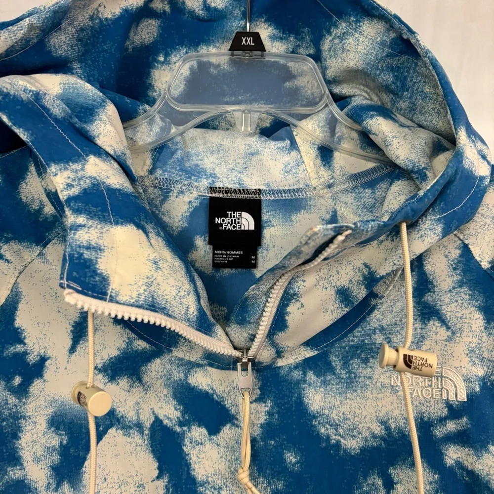 The North Face Printed Class V Pullover Anorak in Vintage Indigo Mushroom Abyss